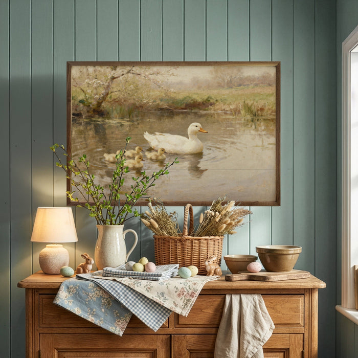 Ducklings Family Framed Wall Art