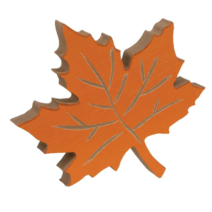 Carved Wooden Fall Leaves Sitters