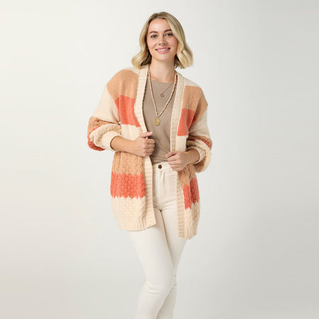 XS - Augusta Chunky Open Front Cardigan...