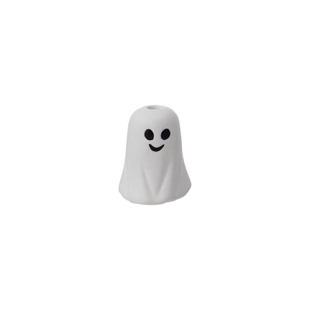 Stoneware Ghost Shaped Taper Holder (Holds 1/4" Taper)