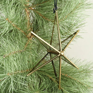 Glass Hanging Star 8"