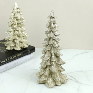 Gold Glitter Tree - 13.5" tall