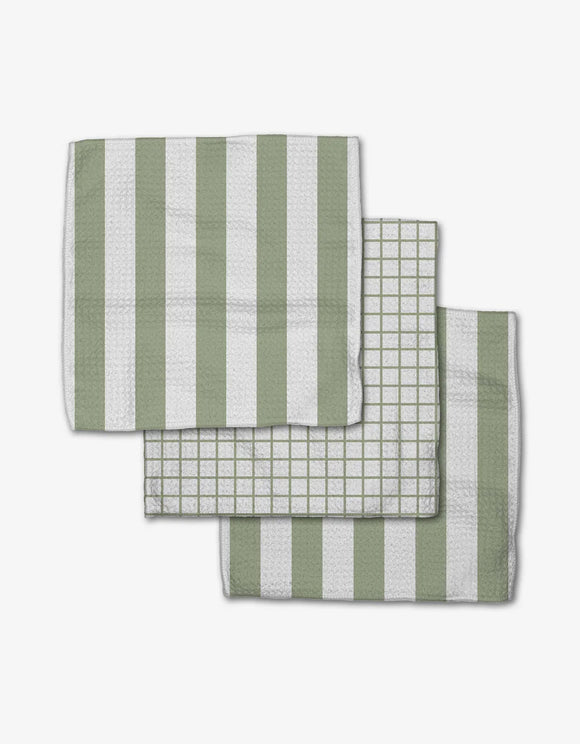 Sweet Mint | Geometry Dishcloth Set of 3