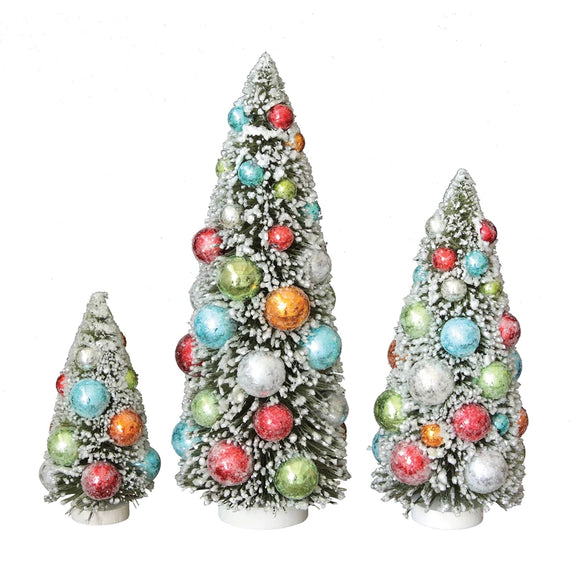 Bottle Brush Christmas Trees with Base