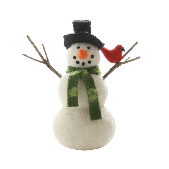 Felt Snowman w/ Scarf & Hat