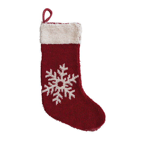 Red Snowflake Stocking