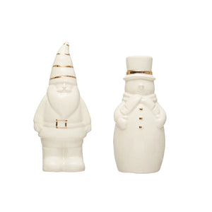 Santa & Snowman Salt & Pepper Shaker Set