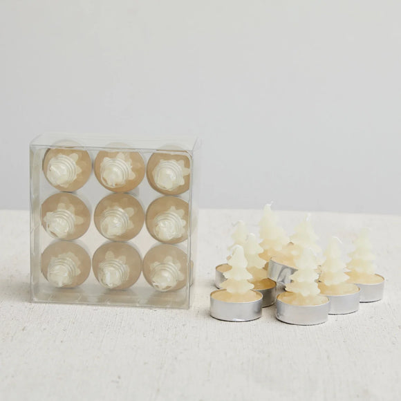 Cream Unscented Tree Tealights