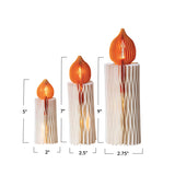 Paper Folding Honeycomb Candles w/ LED Lights