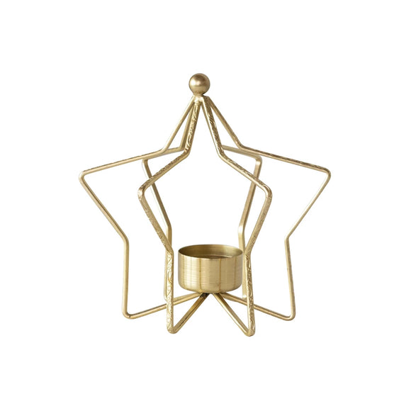 Metal Star Shaped Tealight Holder