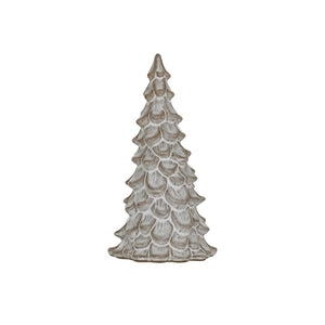 Cream Stoneware Tree - 7-1/2"H