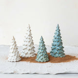 Green Stoneware Tree 5-1/2"h