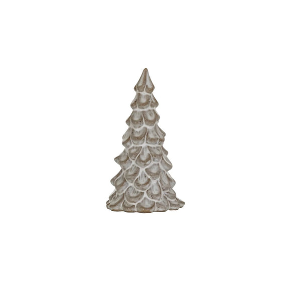 Cream Stoneware Tree 5-1/2