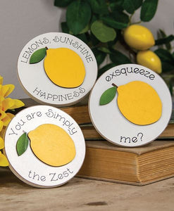 Lemon Mini Round Signs *