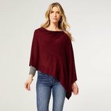 Kiara Lightweight Poncho - Fig | Coco + Carmen