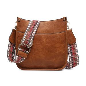 Brown Crossbody with Guitar Strap