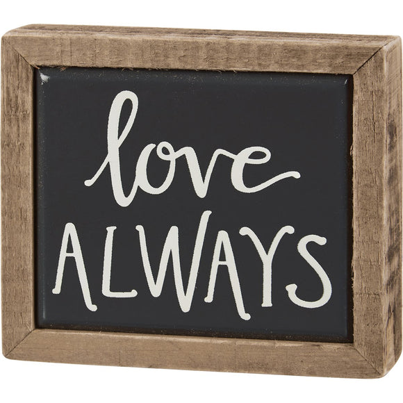 Love Always Mini Box Sign