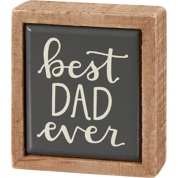 Best Dad Ever Mini Box Sign