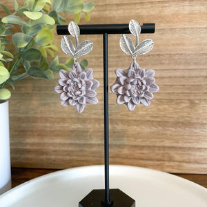 Lilac Lily Clay Dangle Earrings