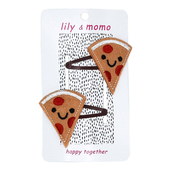 Pizza Party Hair Clips