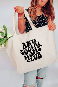 Anti Social Moms Club XL Tote Bag