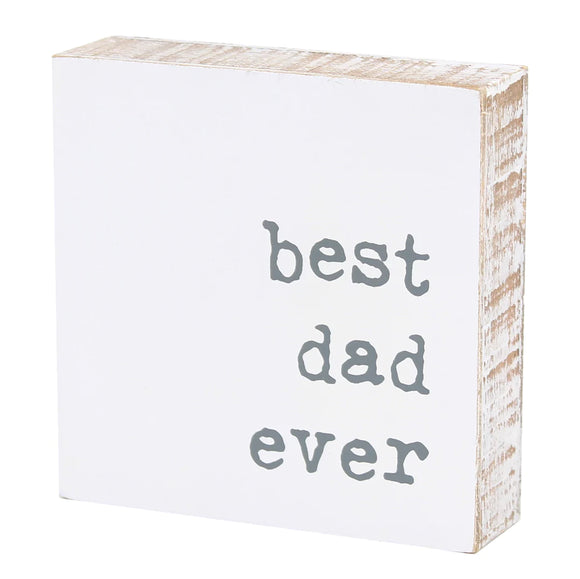 Best Dad Shelf Sitter Sign