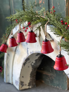 Red Bella Bells Garland | 54"