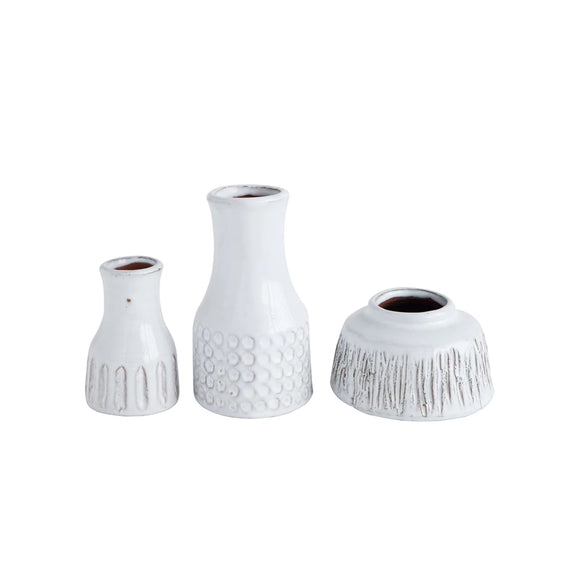 White Terracotta Vases