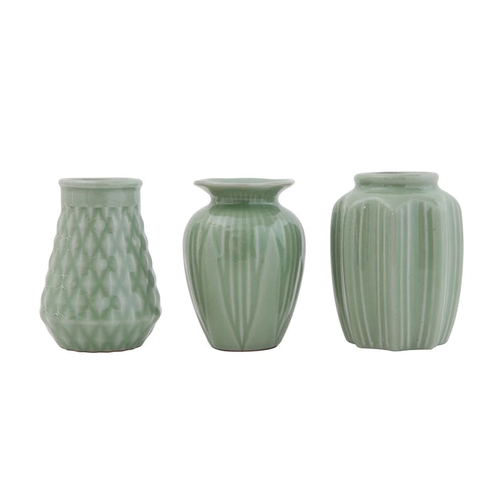 Jade Stoneware Vases