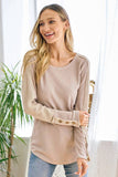 Taupe Long Sleeve Thermal Top