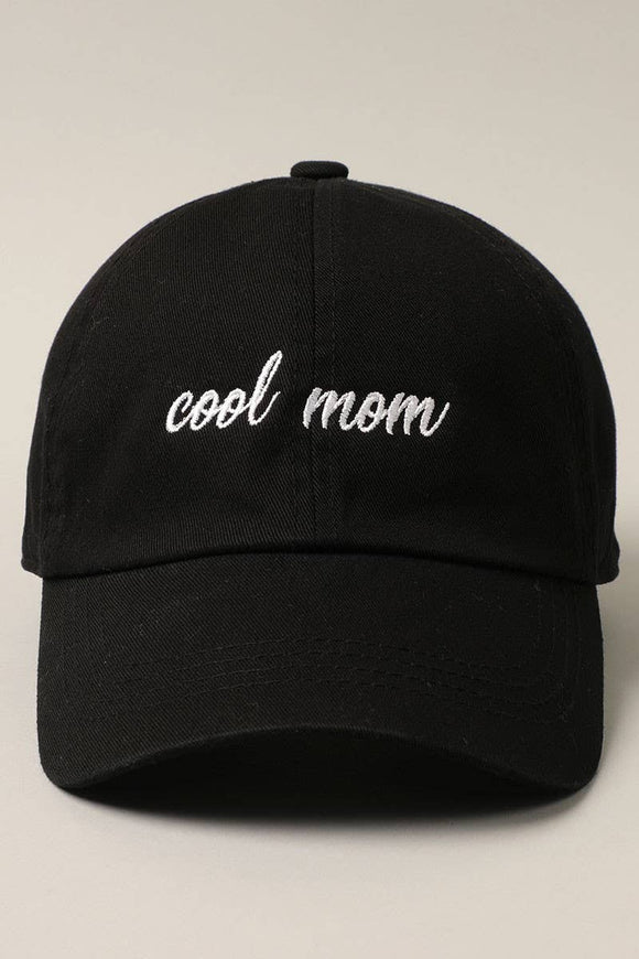 Black Cool Mom Hat
