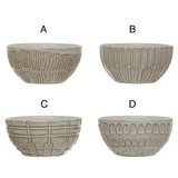 Debossed Stoneware Bowls