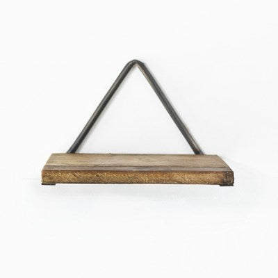 Triangle Wood & Metal Shelf