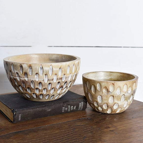 Carved Wood Bowls